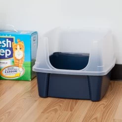 IRIS USA Open Top Litter Box With Scatter Shield -Purrfect Litter Shop 65498 PT3. AC SS1800 V1680791882