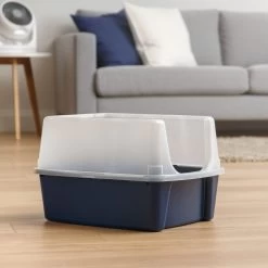 IRIS USA Open Top Litter Box With Scatter Shield -Purrfect Litter Shop 65498 PT4. AC SS1800 V1680811609