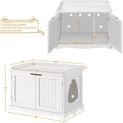 Yaheetech Litter Box Furniture Cat House 12 Yaheetech Litter Box Furniture Cat House -Purrfect Litter Shop 677238 PT2. AC SS1800 V1687370196