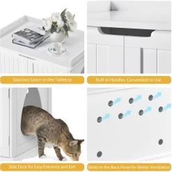 Yaheetech Litter Box Furniture Cat House 16 Yaheetech Litter Box Furniture Cat House -Purrfect Litter Shop 677238 PT6. AC SS1800 V1687373959