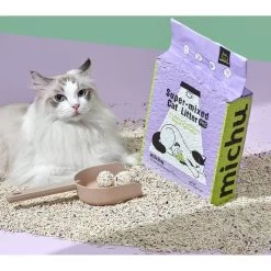 Michu Mixed Tofu Heavy Duty Flushable Kitty Litter, 5.5-lb Bag -Purrfect Litter Shop 686270 PT6. AC SS1800 V1666839381