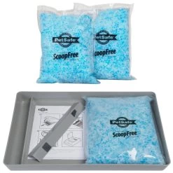 PetSafe ScoopFree Premium Crystal Litter 2-Pack & PetSafe ScoopFree Complete Reusable Litter Tray