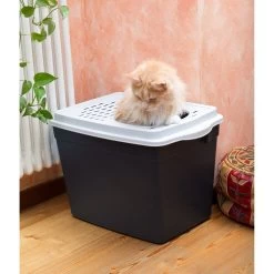 Ferplast "Jumpy" With Top Entrance Cat Litter Box, Black, Large 13 Ferplast "Jumpy" With Top Entrance Cat Litter Box, Black, Large -Purrfect Litter Shop 703926 PT5. AC SS1800 V1668458444