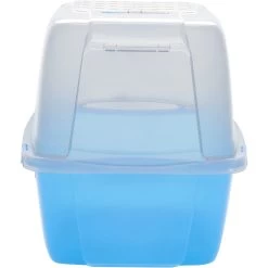 Van Ness Translucent Enclosed Cat Litter Pan -Purrfect Litter Shop 70455 PT2. AC SS1800 V1536765007