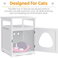 Yaheetech Box Furniture With Open Shelf Cat Litter Box 13 Yaheetech Box Furniture With Open Shelf Cat Litter Box -Purrfect Litter Shop 705174 PT4. AC SS1800 V1687373904