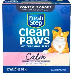 Fresh Step Clean Paws Calm Low Tracking Rose & Chamomile Scented Clumping Cat Litter