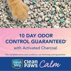 Fresh Step Clean Paws Calm Low Tracking Rose & Chamomile Scented Clumping Cat Litter -Purrfect Litter Shop 712422 PT2. AC SS1800 V1694463451