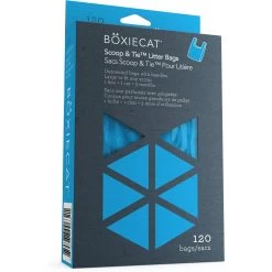 Boxiecat Scoop & Tie Cat Litter Waste Bag, 120 Count