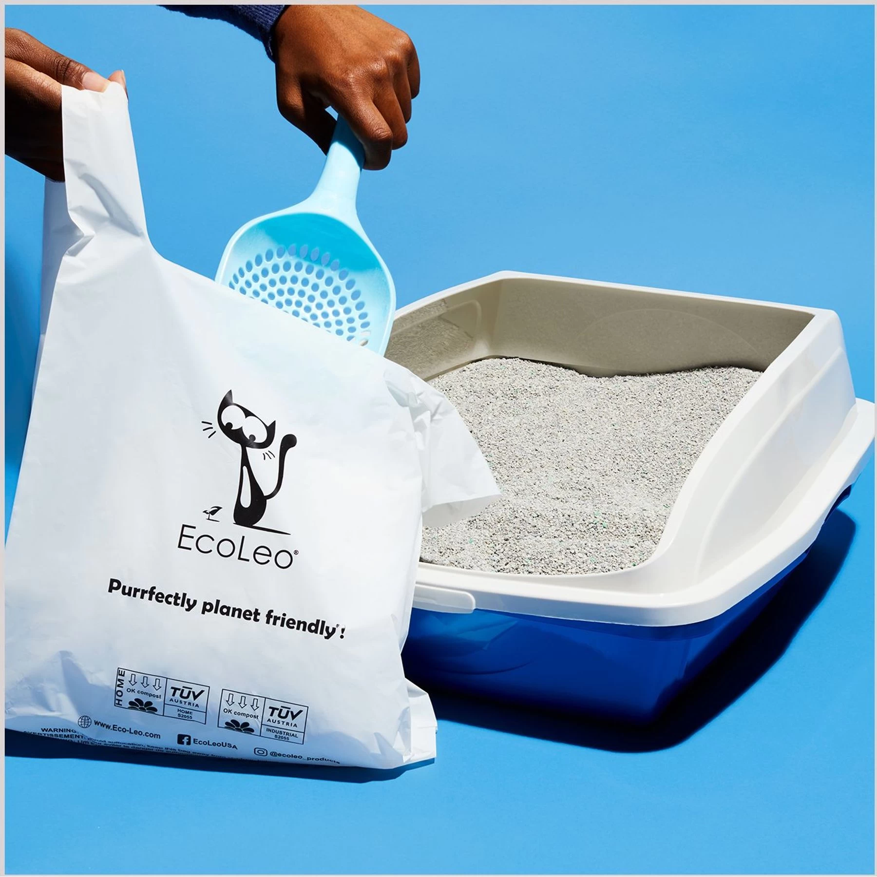 EcoLeo Compostabe Litter Scoop Cat Waste Bags 4 EcoLeo Compostabe Litter Scoop Cat Waste Bags - Image 2