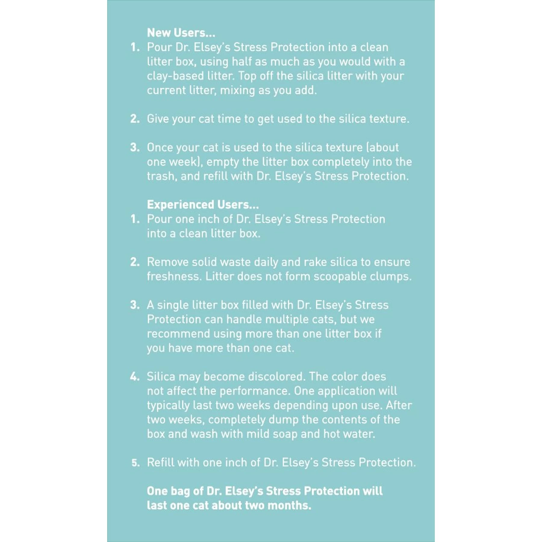 Dr. Elsey's Stress Protection Stress-Reducing Crystal Cat Litter 9 Dr. Elsey's Stress Protection Stress-Reducing Crystal Cat Litter - Image 7