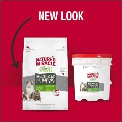 Nature's Miracle Multi-Cat Clumping Clay Cat Litter, 40-lb Bag -Purrfect Litter Shop 767550 PT4. AC SS1800 V1675712664