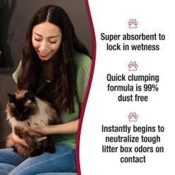 Nature's Miracle Multi-Cat Clumping Clay Cat Litter, 40-lb Bag -Purrfect Litter Shop 767550 PT5. AC SS1800 V1675442942