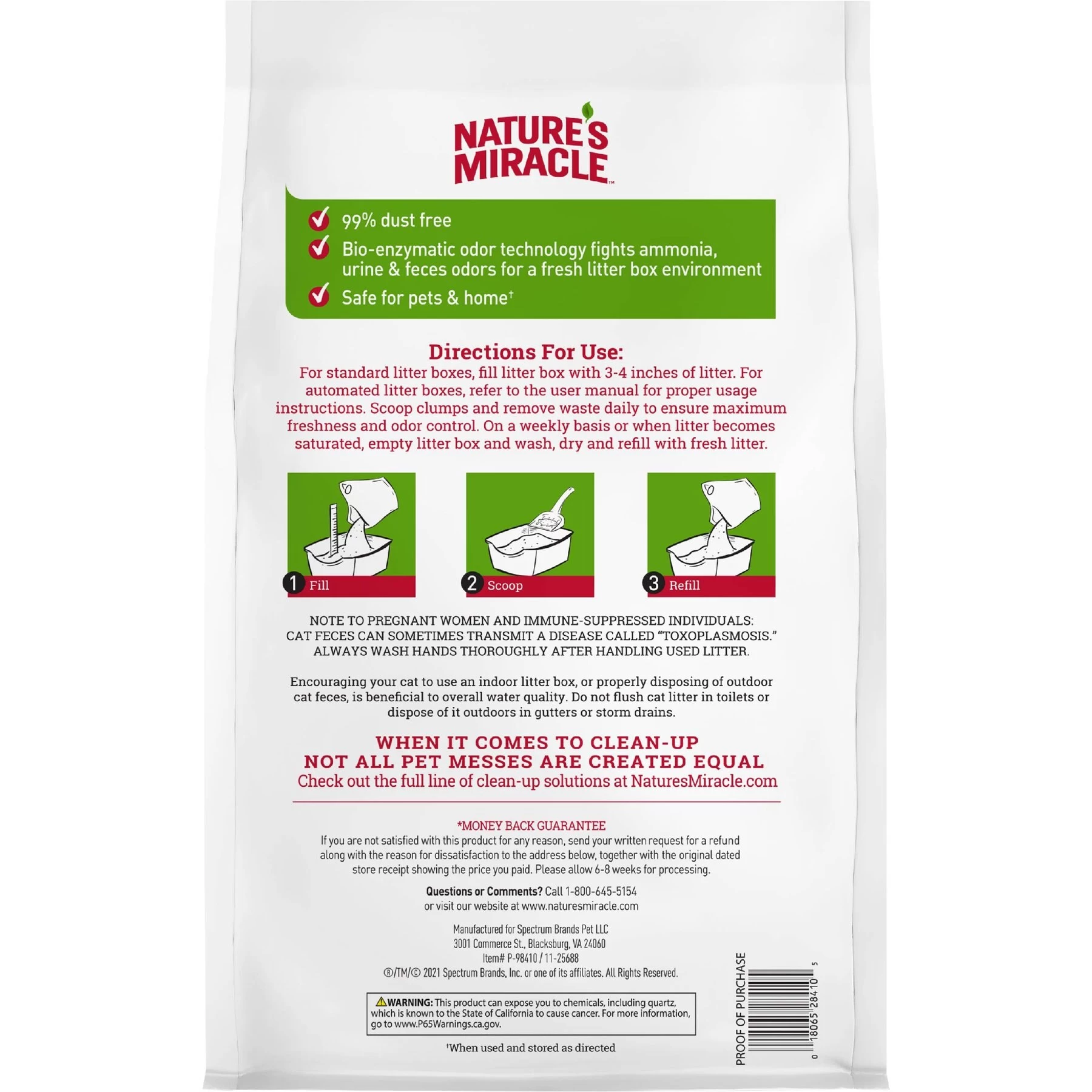 Nature's Miracle Intense Defense Odor Control Cat Litter, 40-lb Bag 4 Nature's Miracle Intense Defense Odor Control Cat Litter, 40-lb Bag - Image 2