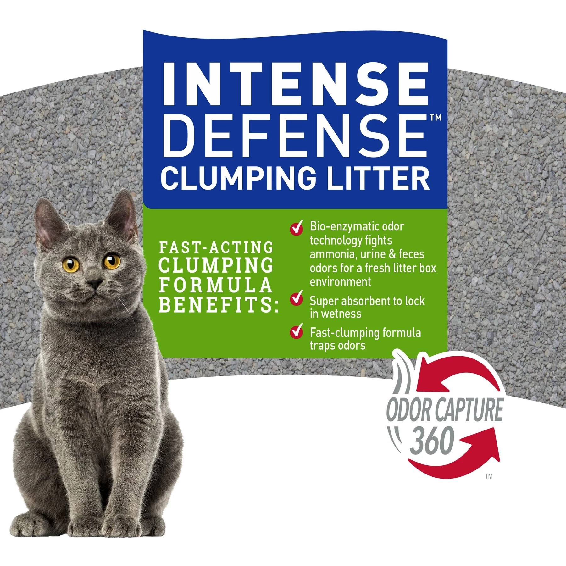 Nature's Miracle Intense Defense Odor Control Cat Litter, 40-lb Bag 5 Nature's Miracle Intense Defense Odor Control Cat Litter, 40-lb Bag - Image 3