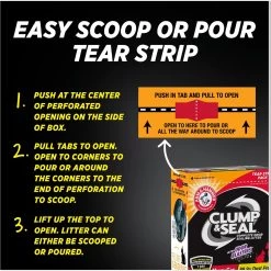 Arm & Hammer Litter Clump & Seal Multi-Cat Scented Clumping Clay Cat Litter -Purrfect Litter Shop 78026 PT8. AC SS1800 V1665173799