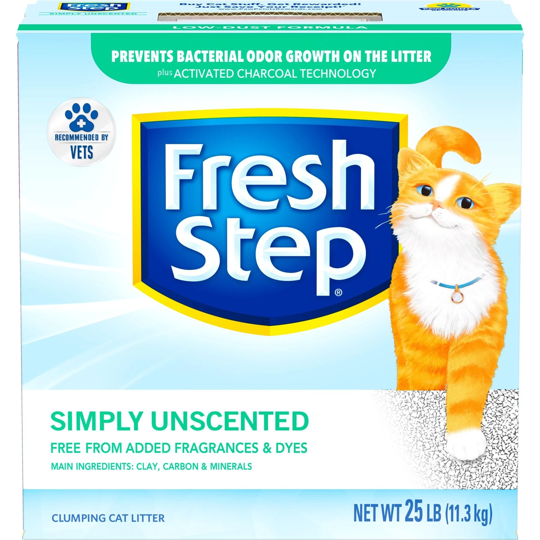 Fresh Step Simply Unscented Clumping Clay Cat Litter 3 Fresh Step Simply Unscented Clumping Clay Cat Litter
