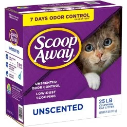 Scoop Away Unscented Clumping Clay Cat Litter -Purrfect Litter Shop 80311 PT5. AC SS1800 V1694458885