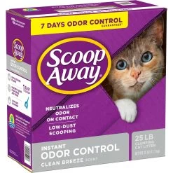 Scoop Away Clean Breeze Scented Clumping Clay Cat Litter -Purrfect Litter Shop 80313 PT5. AC SS1800 V1694458830