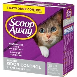 Scoop Away Clean Breeze Scented Clumping Clay Cat Litter -Purrfect Litter Shop 80313 PT6. AC SS1800 V1694455090