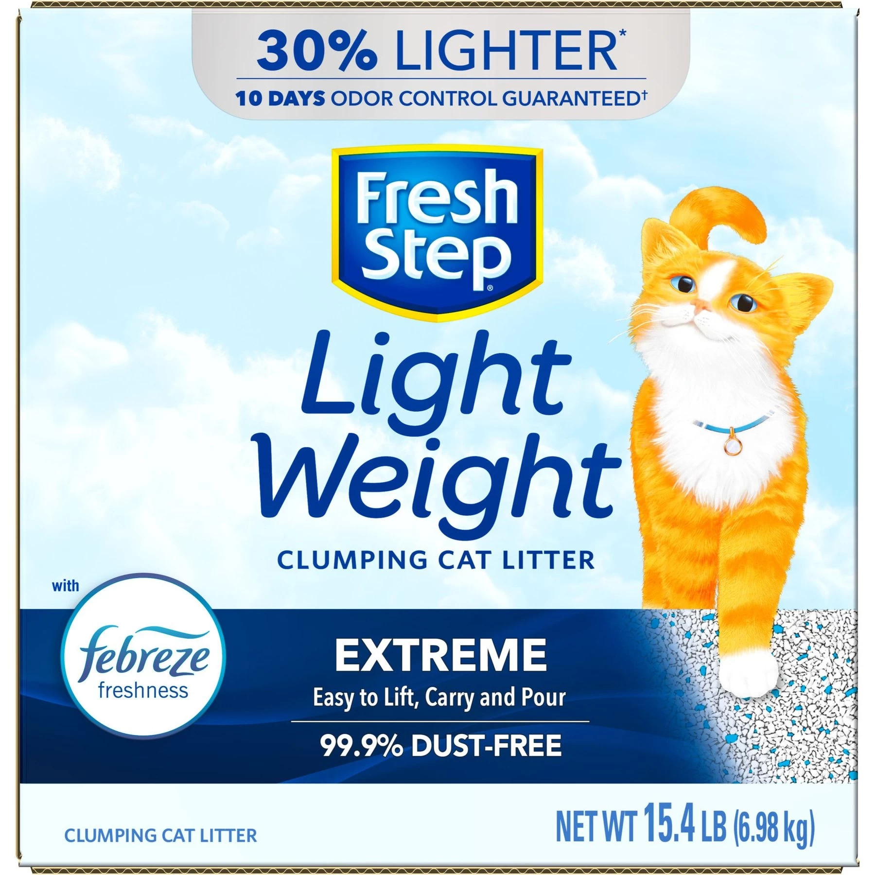 Fresh Step Lightweight Febreze Scented Clumping Clay Cat Litter 4 Fresh Step Lightweight Febreze Scented Clumping Clay Cat Litter - Image 2