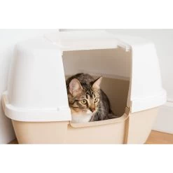 IRIS USA Hooded Corner Cat Litter Box With Front Door Flap & Scoop -Purrfect Litter Shop 816574 PT6. AC SS1800 V1685131608