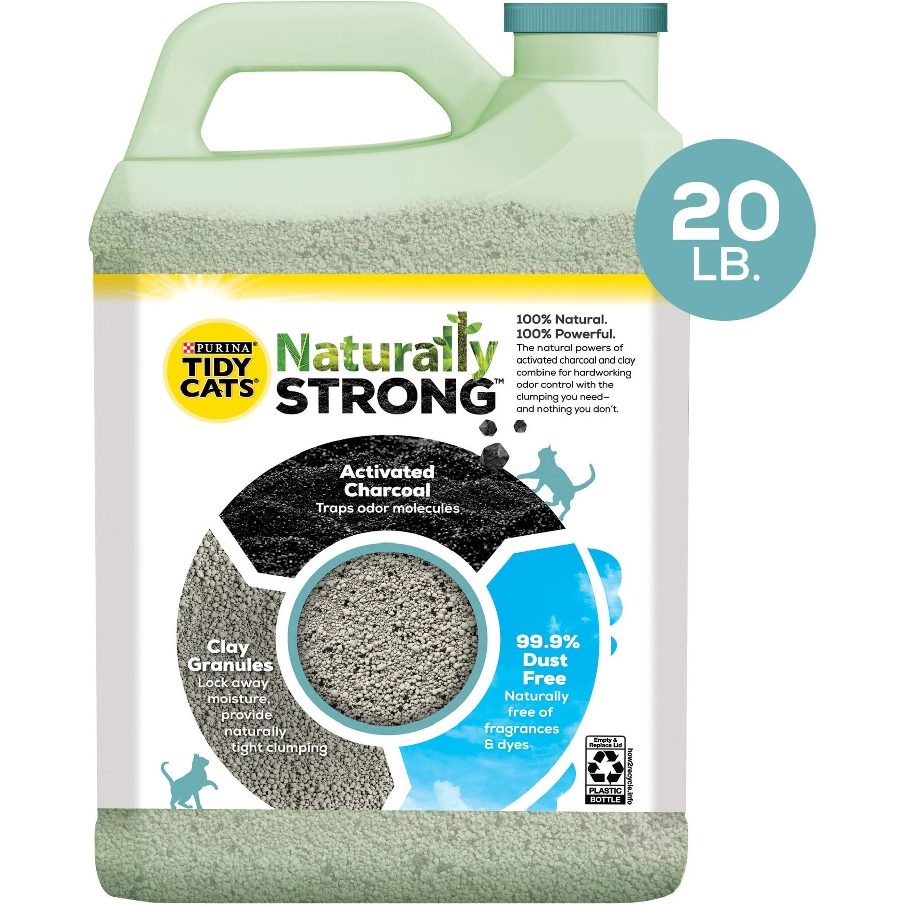 Tidy Cats Naturally Strong Clumping Clay Multi Cat Litter 4 Tidy Cats Naturally Strong Clumping Clay Multi Cat Litter - Image 2