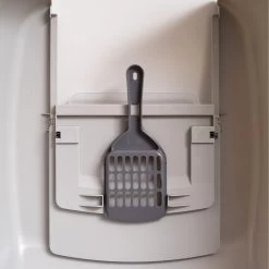 IRIS USA Enclosed Cat Litter Box With Front Door Flap & Scoop, Gray, Jumbo -Purrfect Litter Shop 846614 PT5. AC SS1800 V1683835905