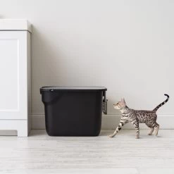IRIS USA Square Top Entry Cat Litter Box With Scoop, Large -Purrfect Litter Shop 846630 PT2. AC SS1800 V1683835901