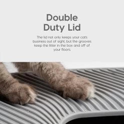 IRIS USA Premium Square Top Entry Cat Litter Box With Scoop, White & Gray, Large 14 IRIS USA Premium Square Top Entry Cat Litter Box With Scoop, White & Gray, Large -Purrfect Litter Shop 846654 PT3. AC SS1800 V1683836296