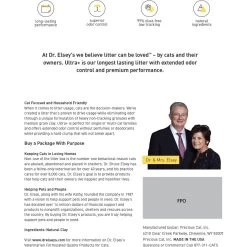 Dr. Elsey's Ultra+ Clumping Clay Cat Litter -Purrfect Litter Shop 853910 PT2. AC SS1800 V1702070300