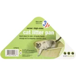Van Ness High Side Corner Cat Litter Pan, Blue -Purrfect Litter Shop 86334 PT8. AC SS1800 V1536765287