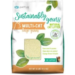 Sustainably Yours Large Grains Natural Cat Litter, 10-lb Bag