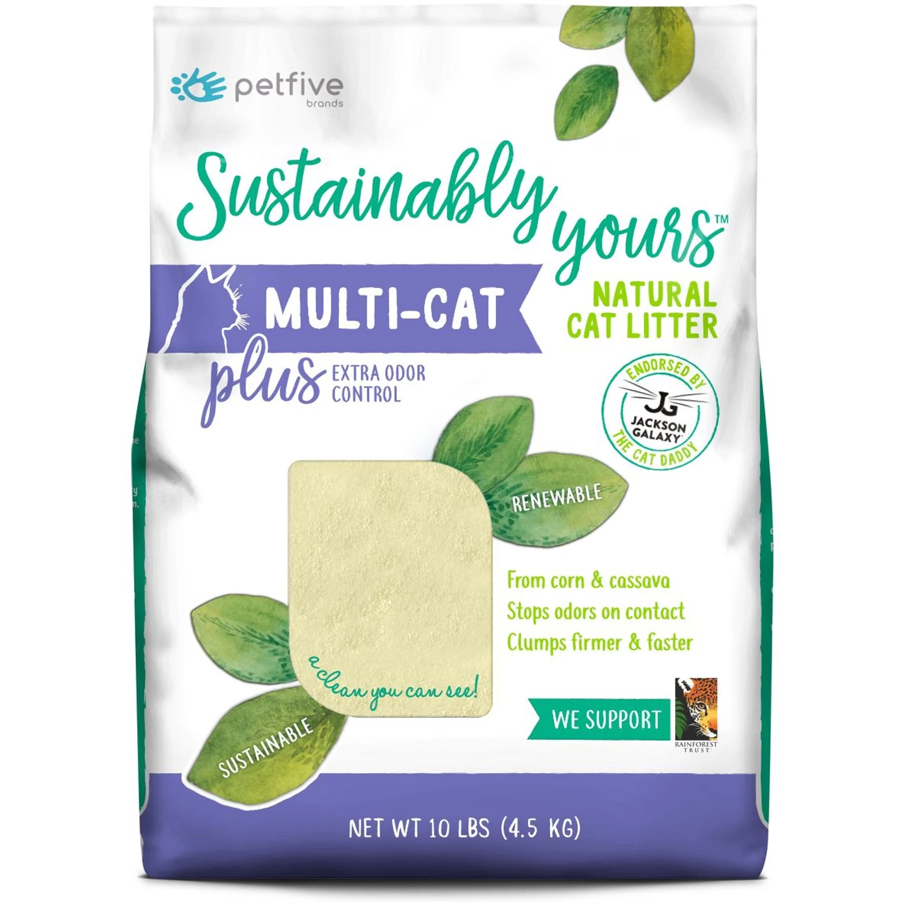 Sustainably Yours Multi-Cat Plus Natural Cat Litter, 10-lb Bag 3 Sustainably Yours Multi-Cat Plus Natural Cat Litter, 10-lb Bag