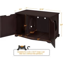 Yaheetech Cat Litter Box Enclosure 11 Yaheetech Cat Litter Box Enclosure -Purrfect Litter Shop 871886 PT2. AC SS1800 V1686246229