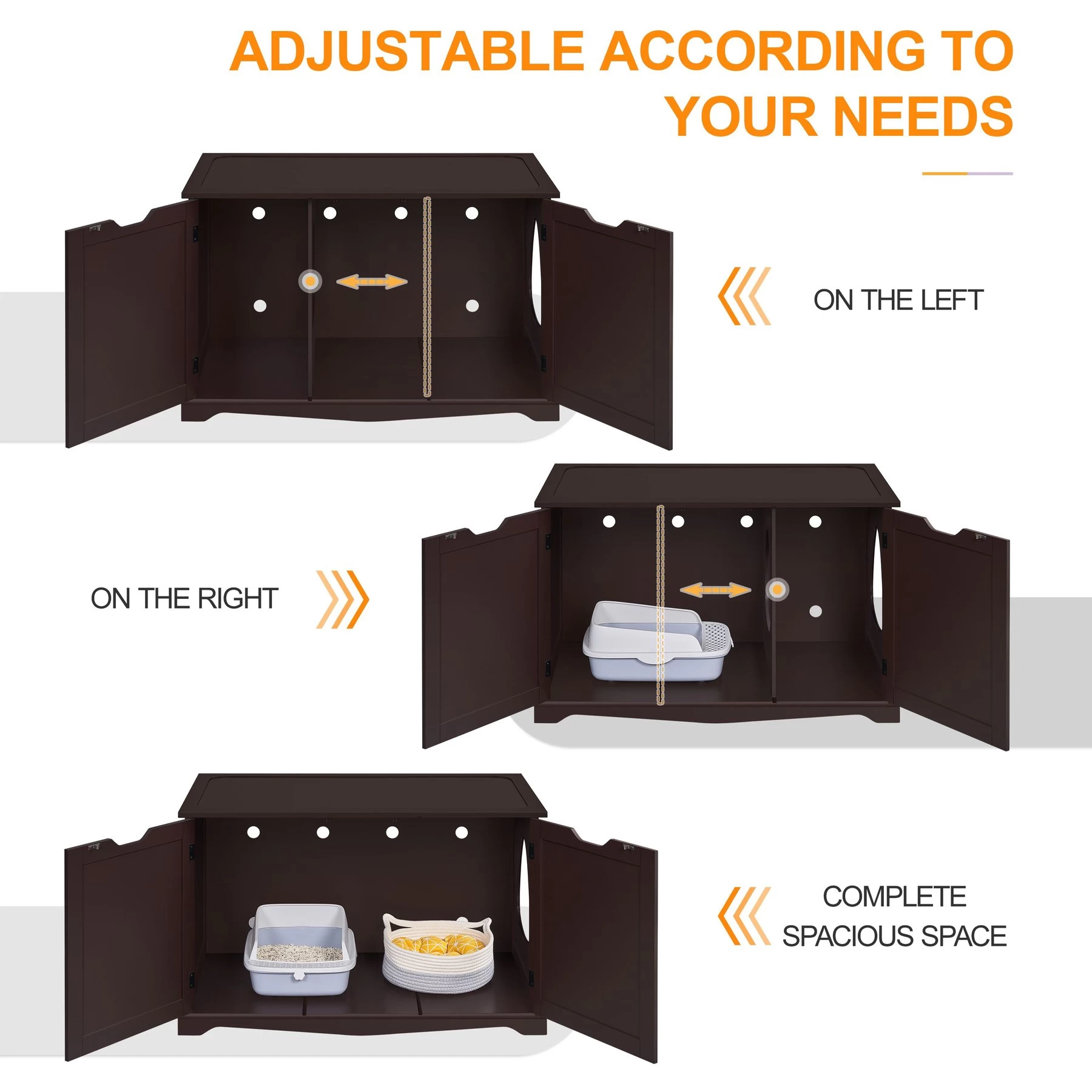 Yaheetech Cat Litter Box Enclosure 7 Yaheetech Cat Litter Box Enclosure - Image 5