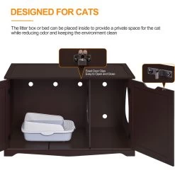 Yaheetech Cat Litter Box Enclosure 14 Yaheetech Cat Litter Box Enclosure -Purrfect Litter Shop 871886 PT5. AC SS1800 V1686250300