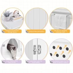 Yaheetech Indoor Cat Litter Box Enclosure -Purrfect Litter Shop 871918 PT4. AC SS1800 V1686250422