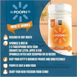 POOPH Kitty Litter Box Saver Cat Deodorizer, 16-oz Bottle -Purrfect Litter Shop 889046 PT3. AC SS1800 V1692030536