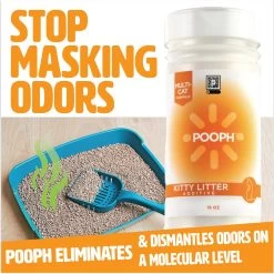 POOPH Kitty Litter Box Saver Cat Deodorizer, 16-oz Bottle -Purrfect Litter Shop 889046 PT8. AC SS1800 V1692030533