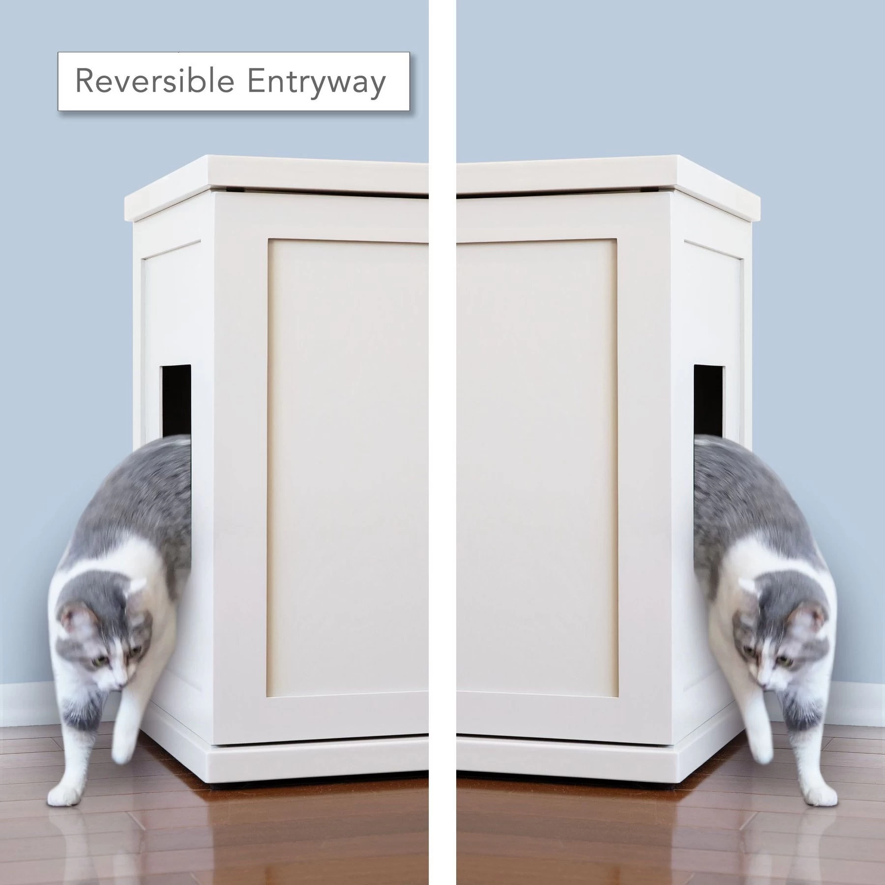 The Refined Feline Deluxe Cat Litter Box, X-Large, White 5 The Refined Feline Deluxe Cat Litter Box, X-Large, White - Image 3