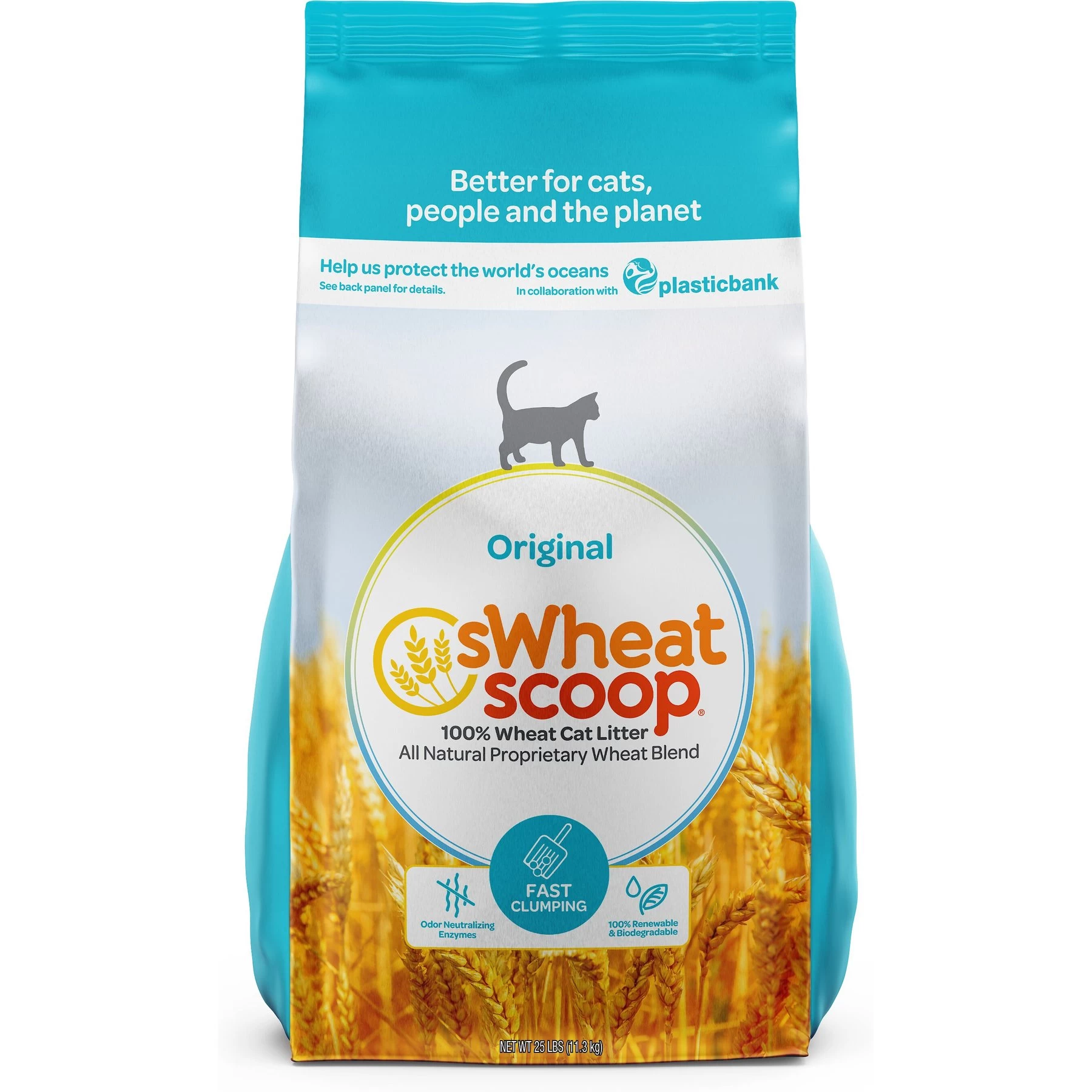 SWheat Scoop Fast-Clumping Unscented Natural Clumping Wheat Cat Litter 3 SWheat Scoop Fast-Clumping Unscented Natural Clumping Wheat Cat Litter