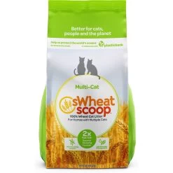 SWheat Scoop Multi-Cat Unscented Natural Clumping Wheat Cat Litter