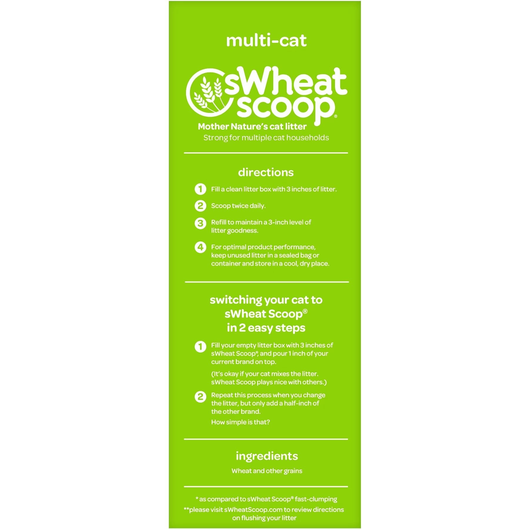 SWheat Scoop Multi-Cat Unscented Natural Clumping Wheat Cat Litter 5 SWheat Scoop Multi-Cat Unscented Natural Clumping Wheat Cat Litter - Image 3