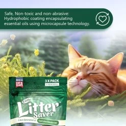 Little Litter Savers Natural Fresh Scent Cedarwood Cat Litter Deodorizer, 1-oz Bag, 3 Count -Purrfect Litter Shop 931262 PT4. AC SS1800 V1691171675
