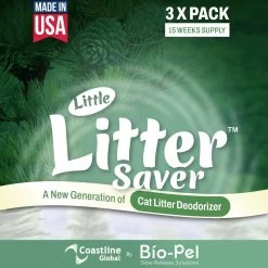 Little Litter Savers Natural Fresh Scent Cedarwood Cat Litter Deodorizer, 1-oz Bag, 3 Count -Purrfect Litter Shop 931262 PT6. AC SS1800 V1691175282