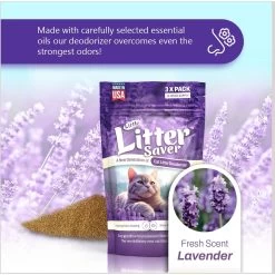 Little Litter Savers Natural Fresh Scent Lavender Cat Litter Deodorizer, 1-oz Bag, 3 Count 11 Little Litter Savers Natural Fresh Scent Lavender Cat Litter Deodorizer, 1-oz Bag, 3 Count -Purrfect Litter Shop 931278 PT2. AC SS1800 V1691181885