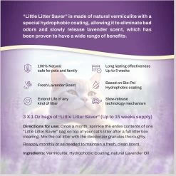 Little Litter Savers Natural Fresh Scent Lavender Cat Litter Deodorizer, 1-oz Bag, 3 Count 14 Little Litter Savers Natural Fresh Scent Lavender Cat Litter Deodorizer, 1-oz Bag, 3 Count -Purrfect Litter Shop 931278 PT5. AC SS1800 V1691181971