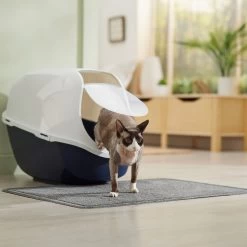 Frisco High Sided Cat Litter Box, Extra Large & Frisco Rectangular Cat Litter Mat -Purrfect Litter Shop 933398 PT8. AC SS1800 V1692303236