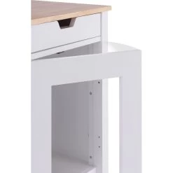 TRINITY 20-in Enclosure End Table With Drawer Cat Litter Box, White, Small 19 TRINITY 20-in Enclosure End Table With Drawer Cat Litter Box, White, Small -Purrfect Litter Shop 940742 PT8. AC SS1800 V1692302264