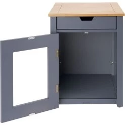 TRINITY 20-in Enclosure End Table With Drawer Cat Litter Box, Dark Grey, Small 18 TRINITY 20-in Enclosure End Table With Drawer Cat Litter Box, Dark Grey, Small -Purrfect Litter Shop 943606 PT7. AC SS1800 V1692301510